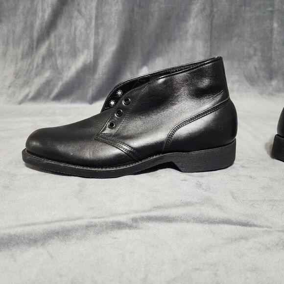 Vtg Unused Vietnam \'75 Mechanic Genesco Military Boots Leather Combat Chukka 8.5 main image 3